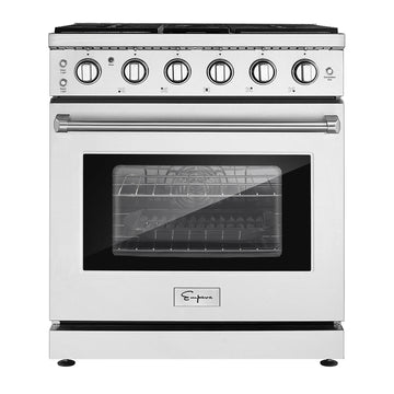Empava 30 Inch Pro-Style Slide-in Single Oven Gas Range