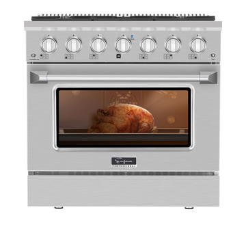 Empava 36 Inch Pro-Style Slide-In Single Oven Gas Range