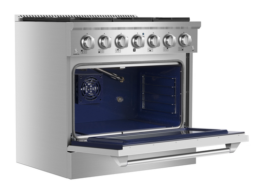 Empava 36 Inch Pro-Style Slide-In Single Oven Gas Range