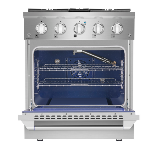 Empava 30 inch Pro-Style Slide-In Single Oven Gas Range