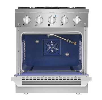 Empava 30 inch Pro-Style Slide-In Single Oven Gas Range